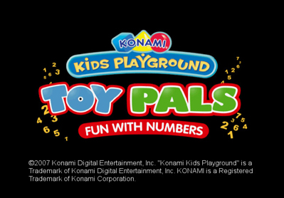 Konami Kids Playground: Toy Pals: Fun with Numbers - Screenshot - Game Title (North America) - 640x446