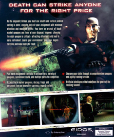 Hitman: Codename 47 - Box - Back (North America) - 634x760