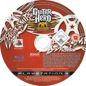 Guitar Hero: Aerosmith - Disc (Europe) - 500x500