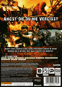 Resident Evil 5 - Box - Back (Europe) - 3022x4281
