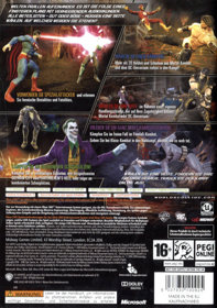 Mortal Kombat vs. DC Universe - Box - Back (Germany) - 503x715