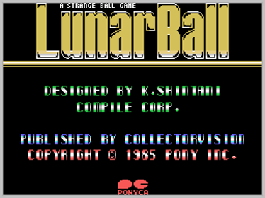 Lunar Ball - Screenshot - Game Title (World) - 256x192