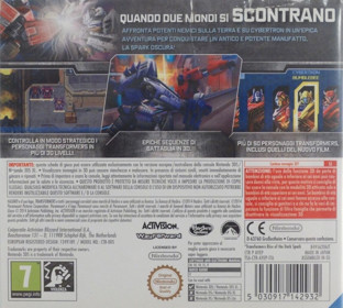 Transformers: Rise of the Dark Spark - Box - Back (Italy) - 1150x1033