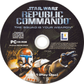 Star Wars: Republic Commando - Disc (Europe) - 755x755