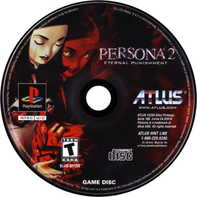 Persona 2: Eternal Punishment - Disc (North America) - 1500x1500