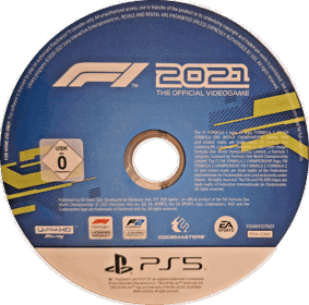 F1 2021: The Official Videogame - Disc (Europe) - 1118x1108