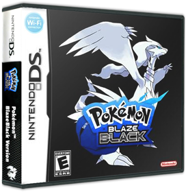 Pokémon Blaze Black - Box - 3D (United States) - 587x598