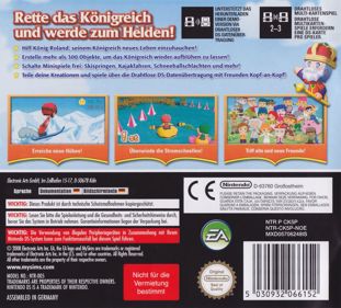 MySims Kingdom - Box - Back (Germany) - 886x800