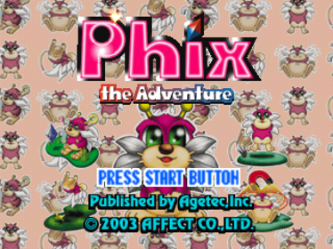 Phix: The Adventure - Screenshot - Game Title (North America) - 640x480