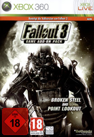Fallout 3 Game Add-On Pack: Broken Steel and Point Lookout - Box - Front (Germany) - 600x868