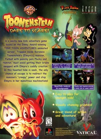 Tiny Toon Adventures: Toonenstein: Dare to Scare! - Advertisement Flyer - Front (North America) - 1607x2200