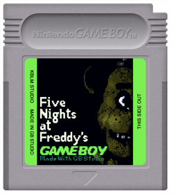 Five Nights at Freddy's GAMEBOY - Cart - Front (World) - 600x678