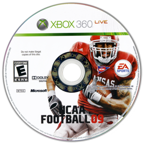 NCAA Football 09 - Disc (North America) - 900x900