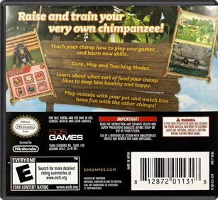 My Pet Chimp - Box - Back - Reconstructed (North America) - 774x708