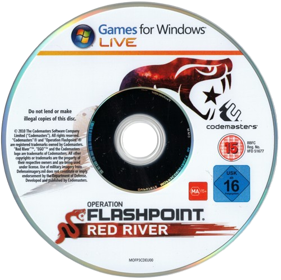 Operation Flashpoint: Red River - Disc (United Kingdom) - 500x499