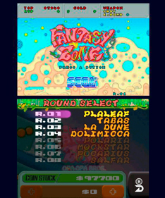 3D Fantasy Zone: Opa-Opa Bros. - Screenshot - High Scores (North America) - 400x480