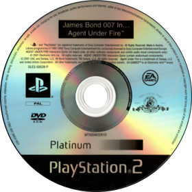 007: Agent Under Fire - Disc (Europe) - 786x787