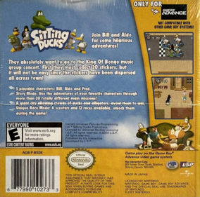 Sitting Ducks - Box - Back (North America) - 908x897