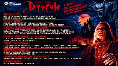 Bram Stoker's Dracula - Arcade - Controls Information (World) - 1920x1080