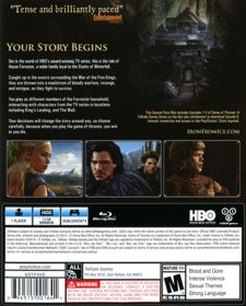 Game of Thrones: A Telltale Games Series - Box - Back (North America) - 643x800