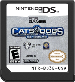 Cats & Dogs: The Revenge of Kitty Galore: The Videogame - Cart - Front (North America) - 517x564