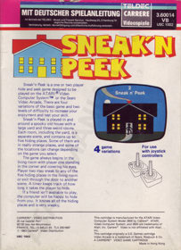 Sneak'n Peek - Box - Back (Europe) - 600x827