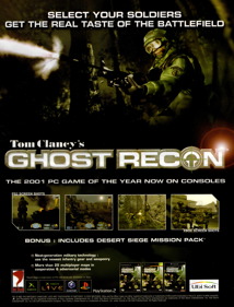 Tom Clancy's Ghost Recon - Advertisement Flyer - Front (United Kingdom) - 2438x3200