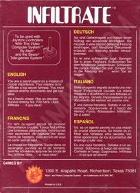 Infiltrate - Box - Back (Europe) - 600x824