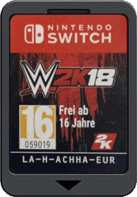 WWE 2K18 - Cart - Front (Europe) - 214x308
