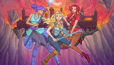 Hunter Girls - Fanart - Background (World) - 1344x768