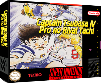 Captain Tsubasa IV: Pro no Rival Tachi - Box - Front - Reconstructed (United States) - 897x738