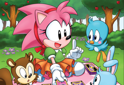 Amy Rose in Sonic The Hedgehog - Fanart - Background (World) - 1347x924
