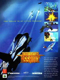 AeroFighters Assault - Advertisement Flyer - Front (North America) - 2000x2650