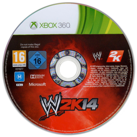 WWE 2K14 - Disc (Europe) - 900x900
