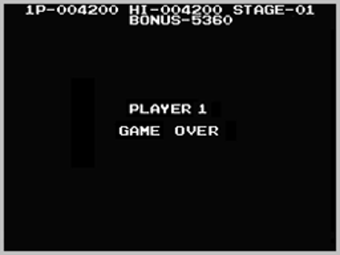 Circus Charlie - Screenshot - Game Over (World) - 256x192