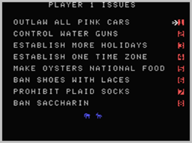 Campaign '84 - Screenshot - Game Select (World) - 256x192
