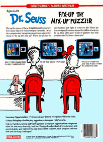 Dr. Seuss: Fix-Up the Mix-Up Puzzler - Box - Back (North America) - 497x680