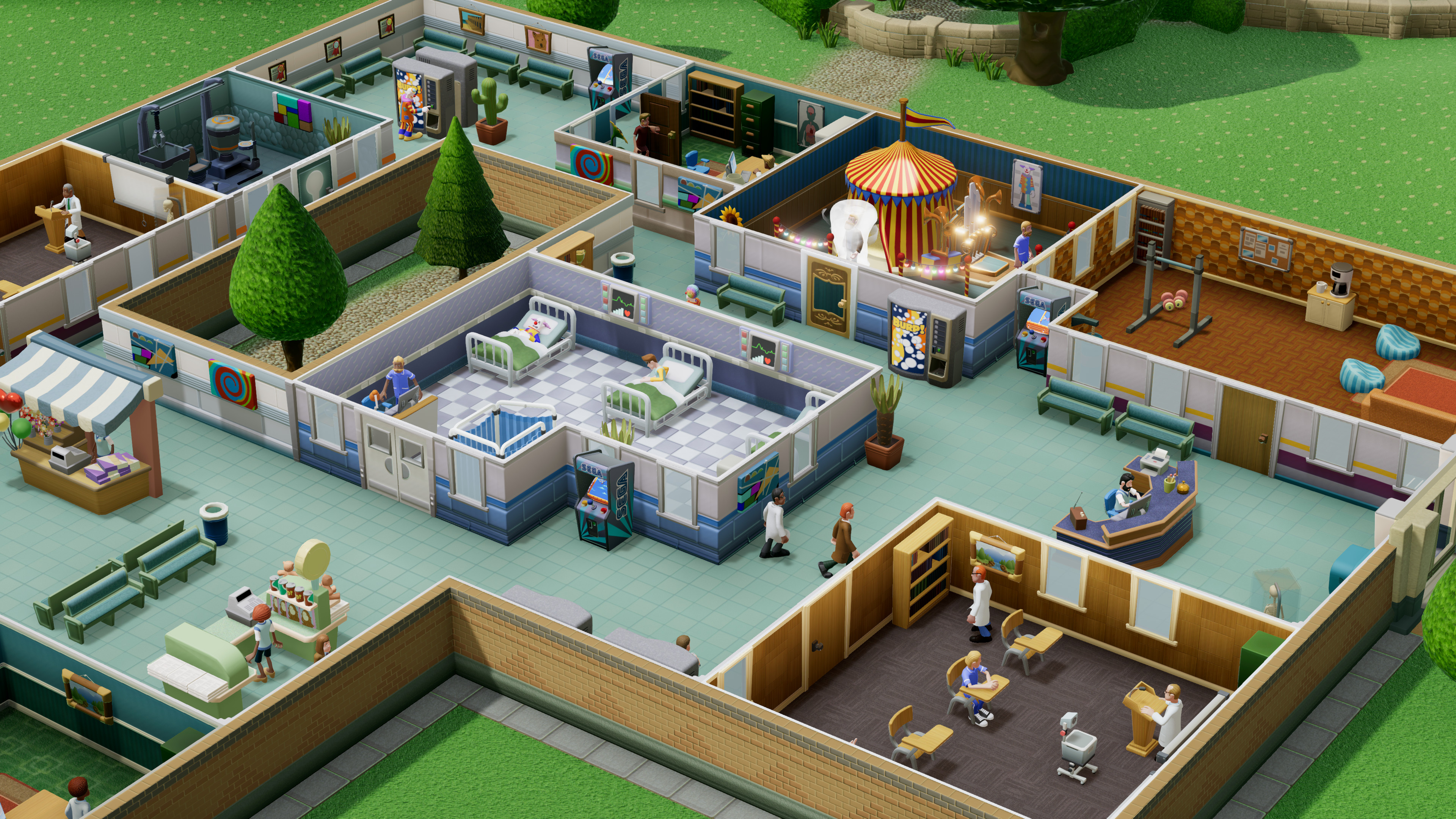 Illustration of Two Point Hospital