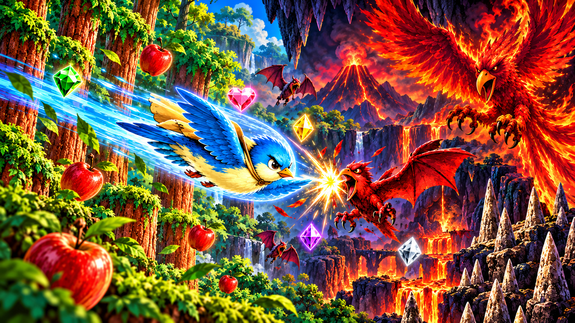 Illustration of A Sparrow Goes Flapping