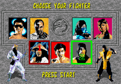 Mortal Kombat - Screenshot - Game Select (World) - 640x448