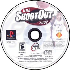 NBA ShootOut 2002 - Disc (North America) - 700x700