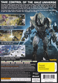 Halo Wars - Box - Back (Australia) - 2020x2853