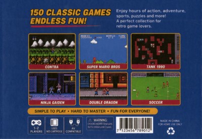 Pocket Games 150-in-1 - Fanart - Box - Back (World) - 3362x2325