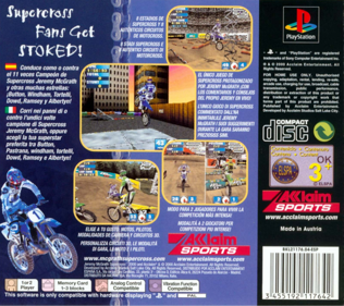 Jeremy McGrath Supercross 2000 - Box - Back (Europe) - 765x680