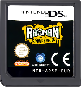 Rayman: Raving Rabbids - Cart - Front (Europe) - 738x790