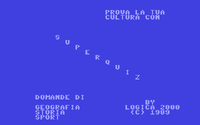 Superquiz - Screenshot - Game Title (Italy) - 320x200