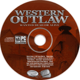 Western Outlaw: Wanted Dead or Alive - Disc (North America) - 766x771