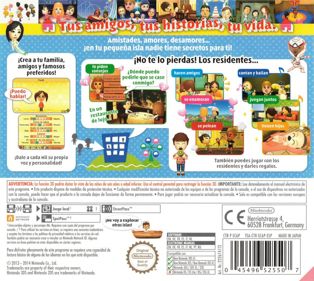 Tomodachi Life - Box - Back (Spain) - 894x800