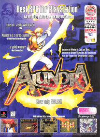 Alundra - Advertisement Flyer - Front (United States) - 1622x2200