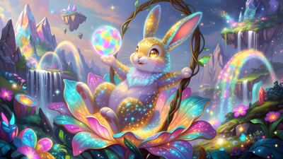 Easter Bunny - Fanart - Background (World) - 1920x1080